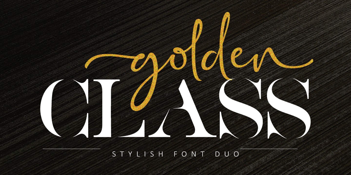 Czcionka Golden Class Font Duo